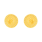 22k Yellow Gold Filigree Large Earrings with gold weight of 7.92g